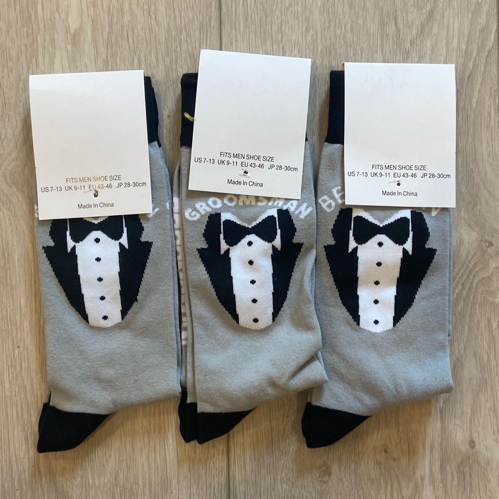 Groomsmen Wedding Men’s Socks